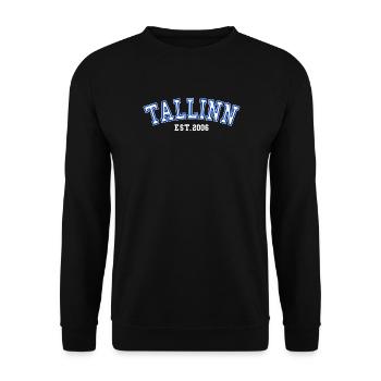 Tallinn Est. 2006 - Unisex Sweatshirt - black - Front - Alina (178cm) & Michal (187cm)