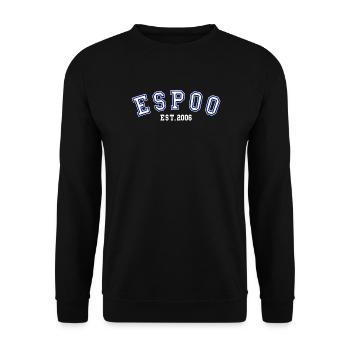 Espoo Est. 2006 - Unisex Sweatshirt - black - Front - Alina (178cm) & Michal (187cm)