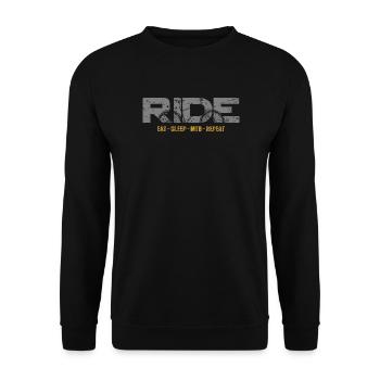 Mountainbike-Tour - Unisex Pullover - Schwarz - Vorne - Alina (178cm) & Michal (187cm)