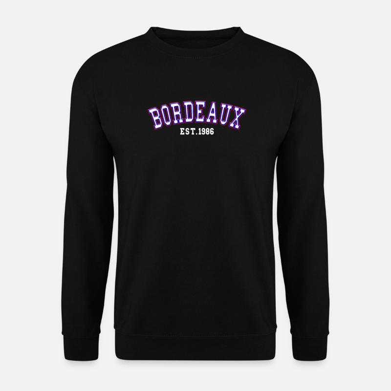 Bordeaux Est. 1986 - Unisex Sweatshirt - black