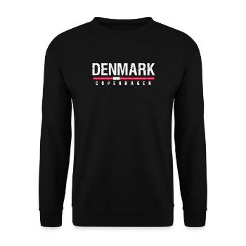 Souvenir rétro de voyage vintage au Danemark Copenhague - Sweat-shirt Unisexe - noir - Devant - Alina (178cm) & Michal (187cm)