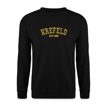 Krefeld fondée en 1966 - Sweat-shirt Unisexe - noir - Devant - Alina (178cm) & Michal (187cm)