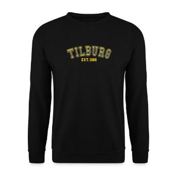Tilburg gegründet 1966 - Unisex Pullover - Schwarz - Vorne - Alina (178cm) & Michal (187cm)