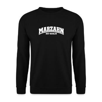 Marzahn - Ost-Berlin - Bezirk - Deutschland - Unisex Pullover - Schwarz - Vorne - Alina (178cm) & Michal (187cm)
