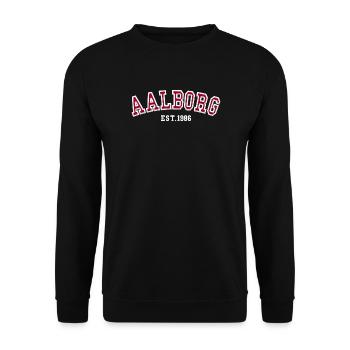 Aalborg gegründet 1986 – Geburtstag - Unisex Pullover - Schwarz - Vorne - Alina (178cm) & Michal (187cm)