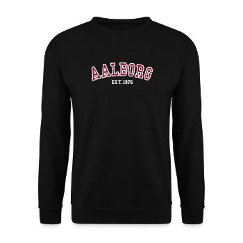 Aalborg gegründet 1976 – Geburtstag - Unisex Pullover - Schwarz - Vorne - Alina (178cm) & Michal (187cm)