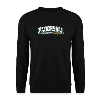 Floorball Löcher Humor Design - Unisex Pullover - Schwarz - Vorne - Alina (178cm) & Michal (187cm)