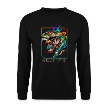 Dragon Head: A Tribute to Ancient Myths - Unisex Sweatshirt - black - Front - Alina (178cm) & Michal (187cm)