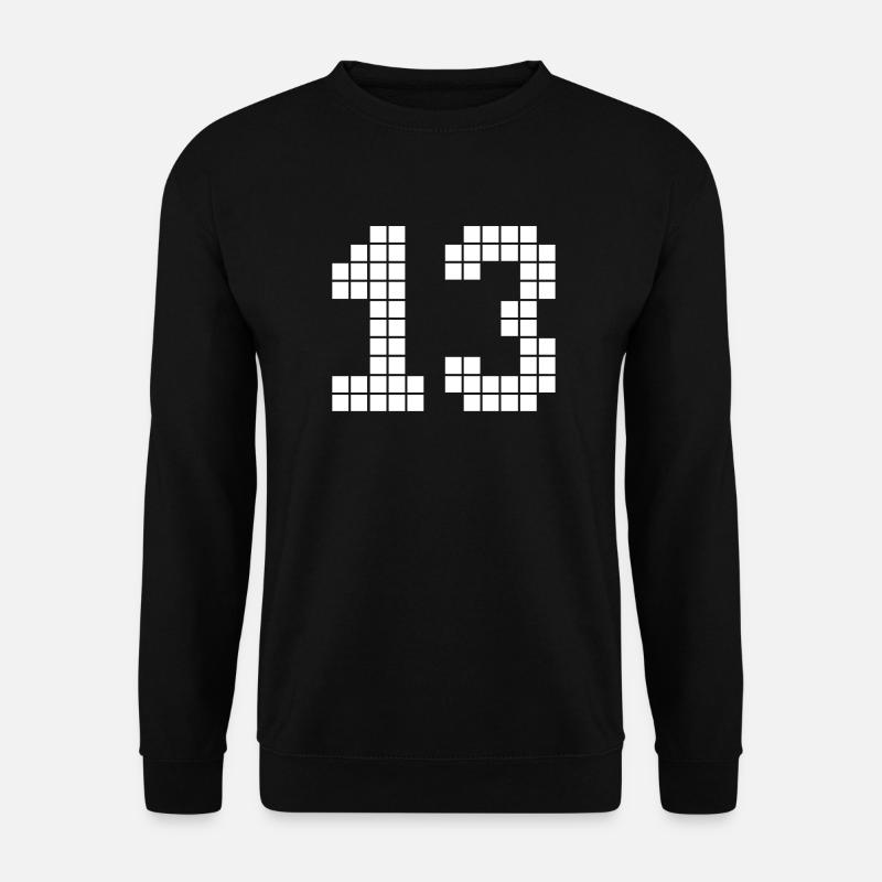Pixel Nummer 13 - Unisex Pullover - Schwarz