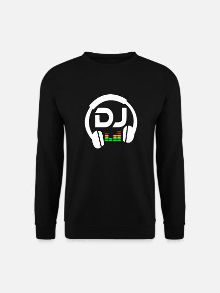 DJ Headphone - Unisex Pullover - Schwarz