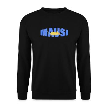 MAUSI - Unisex Pullover - Schwarz - Vorne - Alina (178cm) & Michal (187cm)