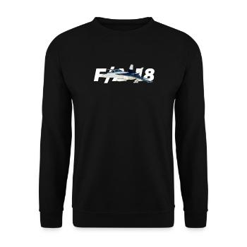F / A-18 Super Hornet | F 18 | F18 | F / A18 | Hornisse - Unisex Pullover - Schwarz - Vorne - Alina (178cm) & Michal (187cm)