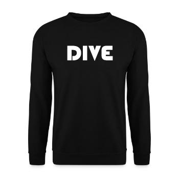 Logo de l’icône de plongée du plongeur en apnée - Sweat-shirt Unisexe - noir - Devant - Alina (178cm) & Michal (187cm)