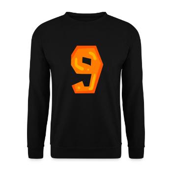 9 - Unisex Sweatshirt - black - Front - Alina (178cm) & Michal (187cm)