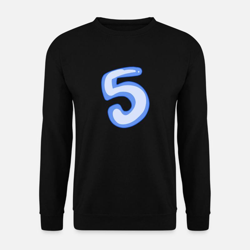 5 Blue - Unisex Sweatshirt - black