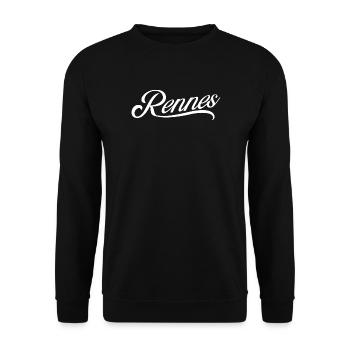 Rennes - Sweat-shirt Unisexe - noir - Devant - Alina (178cm) & Michal (187cm)