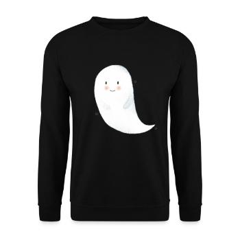 Little Ghost - Unisex Sweatshirt - black - Front - Alina (178cm) & Michal (187cm)