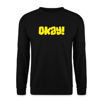 Okay - Unisex Pullover - Schwarz - Vorne - Alina (178cm) & Michal (187cm)