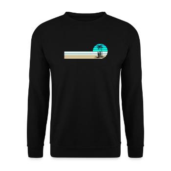 Horizon de la plage - Sweat-shirt Unisexe - noir - Devant - Alina (178cm) & Michal (187cm)