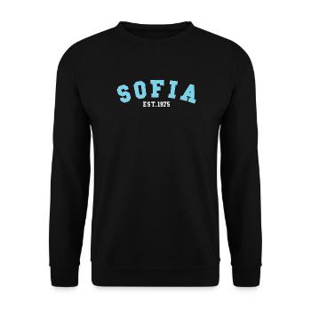 Sofia_Est_1975 - Unisex Sweatshirt - black - Front - Alina (178cm) & Michal (187cm)