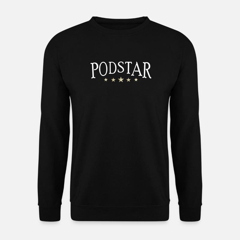 Podstar, 5 Sterne Podcaster - Unisex Pullover - Schwarz