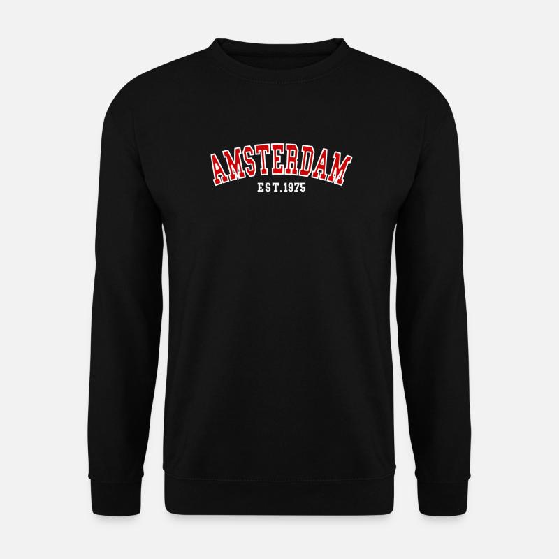 Amsterdam Est.1975 - Unisex Sweatshirt - black