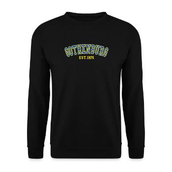Établissement de Göteborg 1975 - Sweat-shirt Unisexe - noir - Devant - Alina (178cm) & Michal (187cm)
