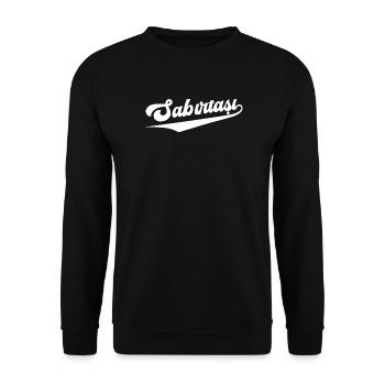 Citation créative SABIRTASI (turque) – Pierre de Patience - Sweat-shirt Unisexe - noir - Devant - Alina (178cm) & Michal (187cm)