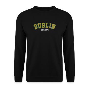 Cité de Dublin 1975 - Sweat-shirt Unisexe - noir - Devant - Alina (178cm) & Michal (187cm)