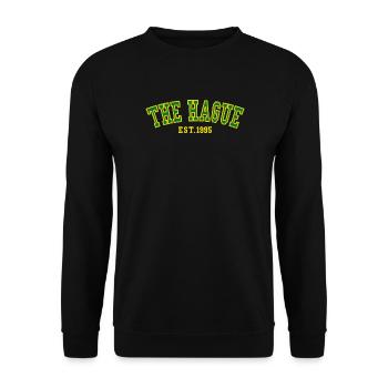 The Hague Est. 1995 - Unisex Sweatshirt - black - Front - Alina (178cm) & Michal (187cm)