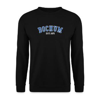 Bochum Est. 1975 - Unisex Pullover - Schwarz - Vorne - Alina (178cm) & Michal (187cm)