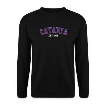Catania Est. 2005 - Unisex Sweatshirt - black - Front - Alina (178cm) & Michal (187cm)