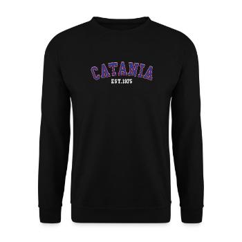 Catania Est. 1975 - Unisex Sweatshirt - black - Front - Alina (178cm) & Michal (187cm)