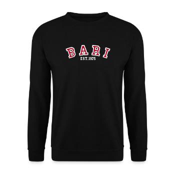 Bari Est 1975 - Unisex Pullover - Schwarz - Vorne - Alina (178cm) & Michal (187cm)