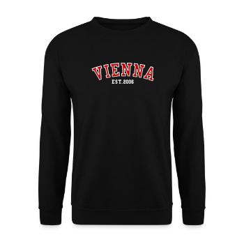 Fondée de Vienne en 2006 - Sweat-shirt Unisexe - noir - Devant - Alina (178cm) & Michal (187cm)