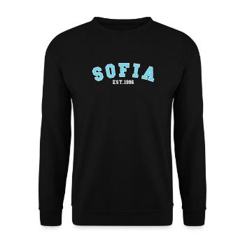 Sofia Est. 1996 - Unisex Sweatshirt - black - Front - Alina (178cm) & Michal (187cm)