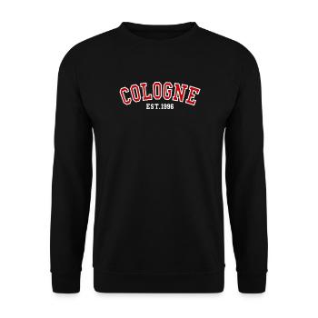 Köln gegründet 1996 - Unisex Pullover - Schwarz - Vorne - Alina (178cm) & Michal (187cm)