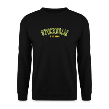 Stockholm Fondée en 1986 - Sweat-shirt Unisexe - noir - Devant - Alina (178cm) & Michal (187cm)