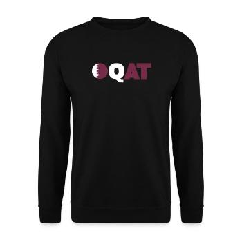 Qatar - Unisex Sweatshirt - black - Front - Alina (178cm) & Michal (187cm)