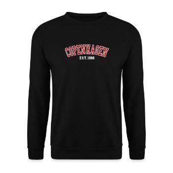 Copenhague Fondée en 1986 - Sweat-shirt Unisexe - noir - Devant - Alina (178cm) & Michal (187cm)