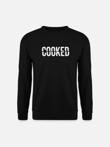 Glitch Lettering Cooked - Unisex Sweatshirt - black