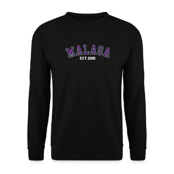 Malaga Est. 2006 - Unisex Sweatshirt - black - Front - Alina (178cm) & Michal (187cm)
