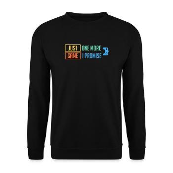 Plus qu’un match - Sweat-shirt Unisexe - noir - Devant - Alina (178cm) & Michal (187cm)