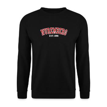Nuremberg fondée en 1996 - Sweat-shirt Unisexe - noir - Devant - Alina (178cm) & Michal (187cm)