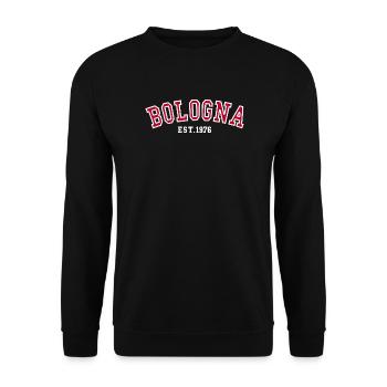 Bologna Est. 1976 - Unisex Sweatshirt - black - Front - Alina (178cm) & Michal (187cm)