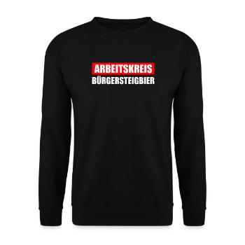 Arbeitskreis Bürgersteigbier Ortskontrollfahrt OKF - Unisex Pullover - Schwarz - Vorne - Alina (178cm) & Michal (187cm)