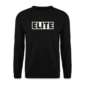 Elite Lettering Shirt - Unisex Sweatshirt - black - Front - Alina (178cm) & Michal (187cm)