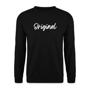 Original - Unisex Sweatshirt - black - Front - Alina (178cm) & Michal (187cm)
