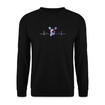 Cheerleader Cheer Mom Cheerleading - Unisex Pullover - Schwarz - Vorne - Alina (178cm) & Michal (187cm)