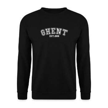 Gent gegründet 2006 - Unisex Pullover - Schwarz - Vorne - Alina (178cm) & Michal (187cm)